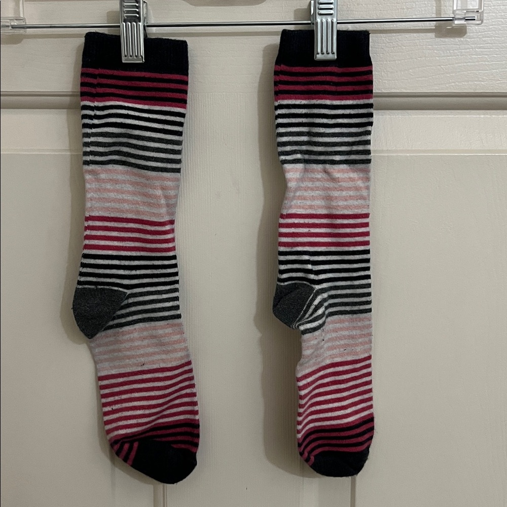 Pink Striped Socks